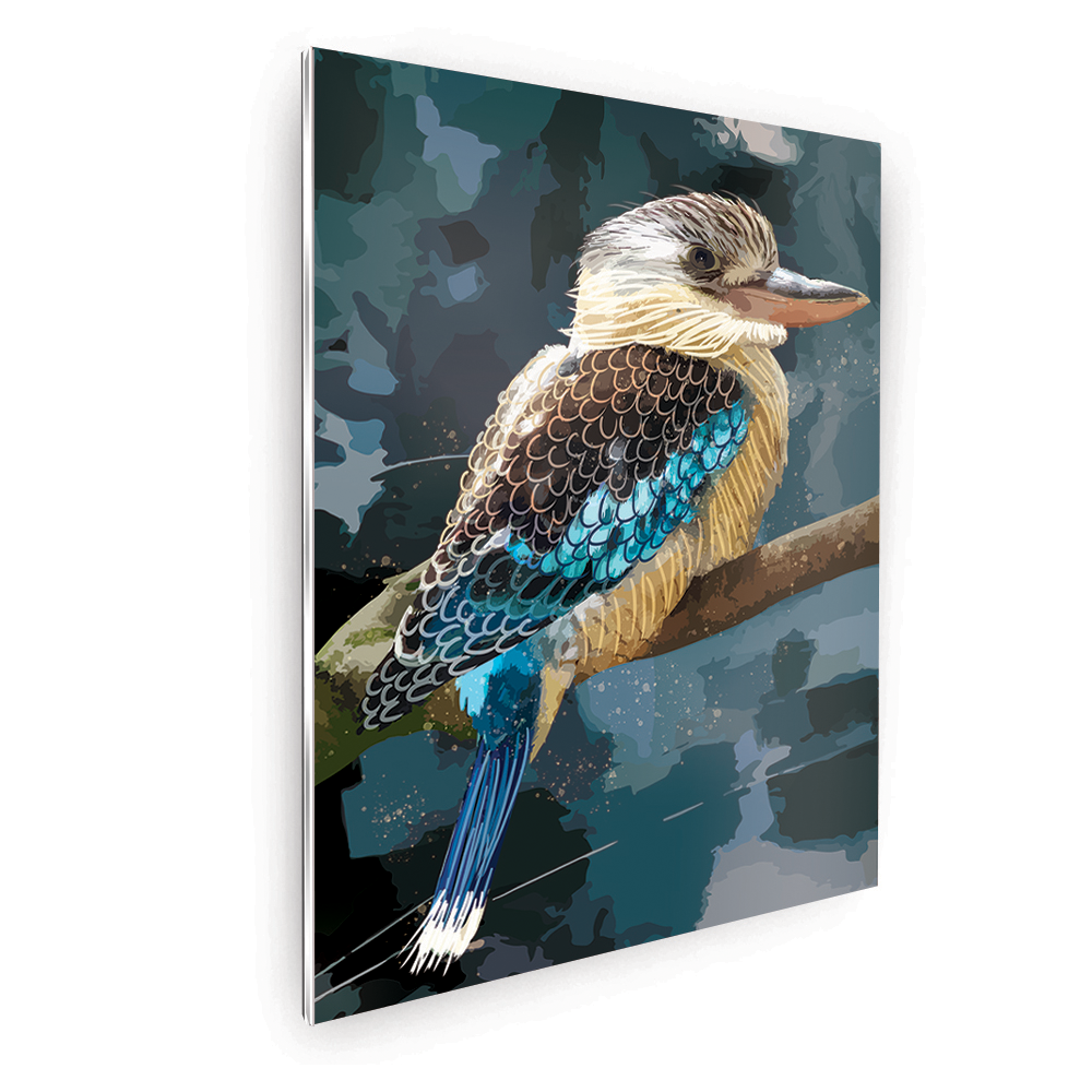 Blue Winged Kookaburra Wall Art by Modern Prints