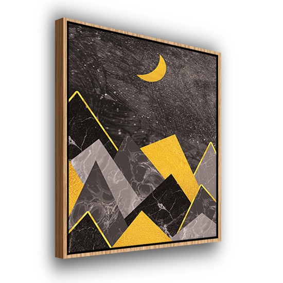 Crescent Lit Peaks - Modern Prints